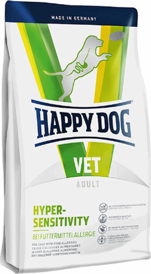 Happy Dog Vet Diet Hyper-Sensitivity 4kg Dry Food Grain-Free & Gluten-Free for Adult Dogs with Quail