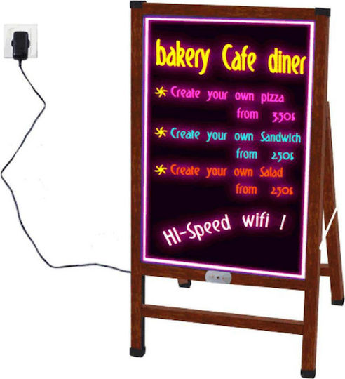 with Alternating Colors Floor Chalk Board 70x50cm