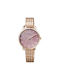 Q&Q Watch with Pink Gold Metal Bracelet