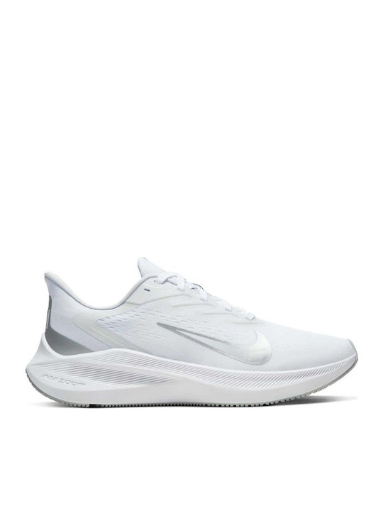 Nike Air Zoom Winflo 7 Γυναικεία Αθλητικά Παπούτσια Running Λευκά