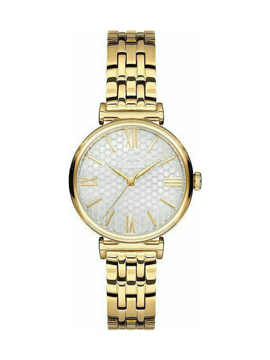 Slazenger Uhr mit Gold Metallarmband SL.09.6118.3.01