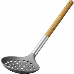 Lamart Shallow Spoon Slotted Colander Wooden Beige 1pcs