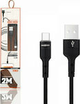 Moxom CC-73 Geflochten USB 2.0 auf Micro-USB-Kabel Schwarz 2m 1Stück