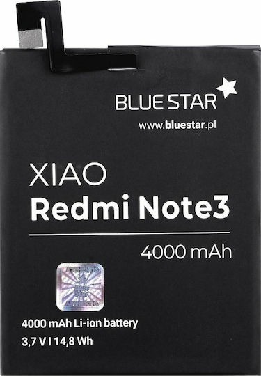 Blue Star Compatible Replacement Battery 4000mAh for Redmi Note 3