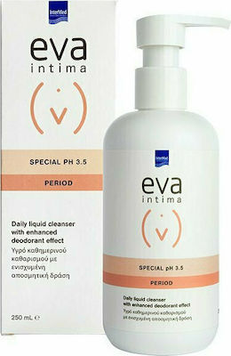 Intermed Eva Intima Special Period pH 3.5 Intimate Area Cleansing Liquid with Chamomile & Aloe 250ml