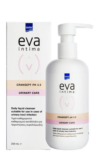 InterMed Eva Intima Cransept Urinary Care pH 3.5 Intimate Area Cleansing Liquid 250ml