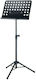 Soundsation STMS-200 Notenständer Orchester Höhe 94-142cm Schwarz mit Tragetasche