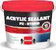 Berling Acrylic Sealant PU Hybrid Elastomeric Acrylic Cementitious Polyurethane Waterproofing 3lt White