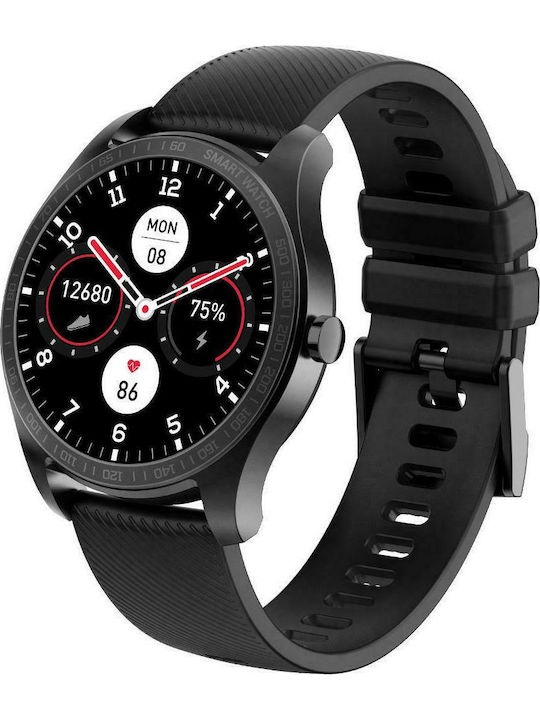 KW11 Smartwatch με Παλμογράφο (Μαύρο) Skroutz.gr