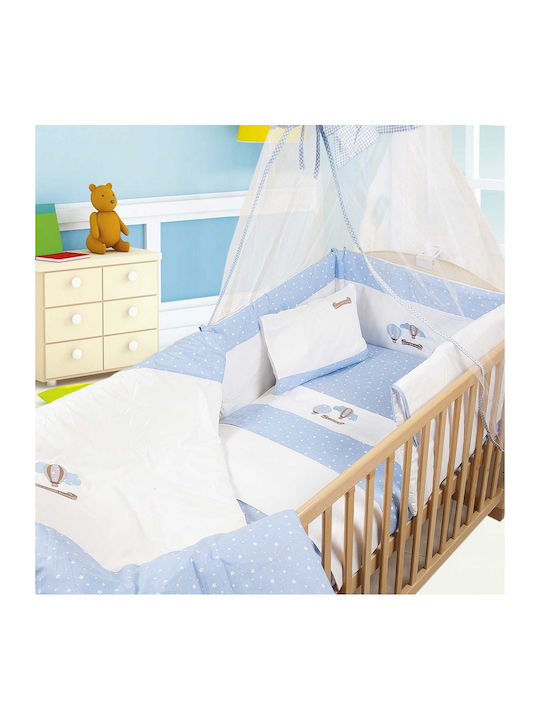 Dimcol Duvet Crib Cotton Αερόστατο Light Blue 1...