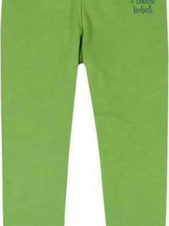 Boboli Kids Legging Capri Green Stretch Leggings 3/4