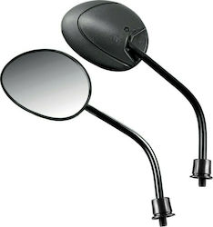 Lampa Motorradrückspiegel 2Stück Schwarz