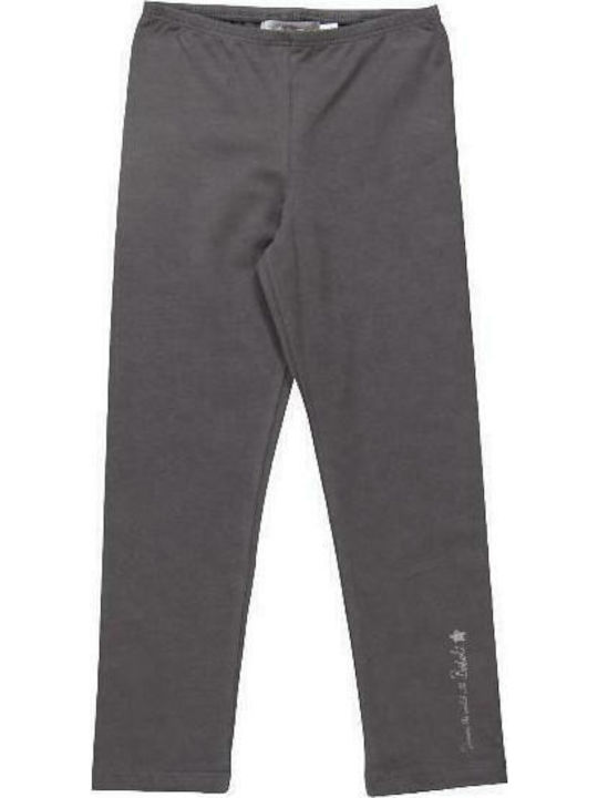 Παιδικό Κολάν Μακρύ Γκρι Basic Stretch Knit Leggings