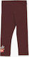 Boboli Kids Legging Long Burgundy Stretch Knit Leggings