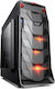 Supercase Aventus AV02A Gaming Midi Tower Κουτί Υπολογιστή με Πλαϊνό Παράθυρο Μαύρο