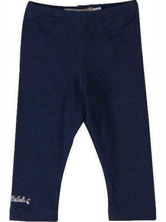 Boboli Kids Legging Long Blue Stretch Knit Leggings