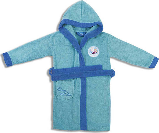 Dimcol Hooded Baby Bathrobe Disney 02 Light Blue