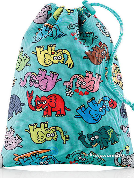 Kukuxumusu Mixelefan Kids Bag Pouch Bag Turquoise