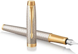 Parker Резервен Нос За Писалка Fine 0.5mm Сребрист С Червено Мастило