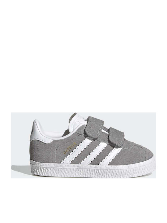 Adidas Παιδικά Sneakers Gazelle με Σκρατς Grey Three / Cloud White / Gold Metallic
