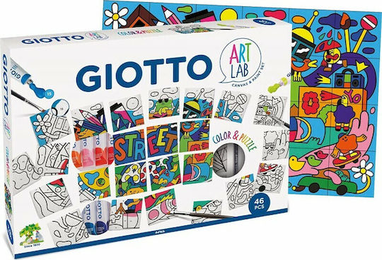 Giotto Ζωγραφική Σετ Δημιουργίας Lab Color & Puzzle για Παιδιά 8+ Ετών 46τμχ