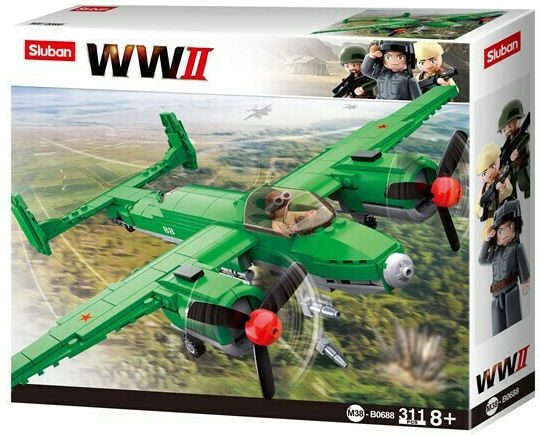 Sluban Sluban Bauklötze WWII Alliierten Bomber Für 8+ Jahre 311 Stück