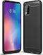Hurtel Carbon Fiber Back Cover Σιλικόνης Μαύρο (Xiaomi Mi 10 Lite)
