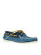 2 Eye Δερμάτινα Ανδρικά Boat Shoes σε Μπλε Χρώμα