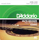 Daddario Complete Set Bronze String for Acoustic Guitar 85/15 Super Light 9-45