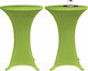 vidaXL Elastic Table Cover Green Ø70cm 2pcs