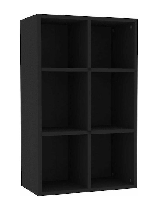 Bookcase Black 66x30x97.8cm