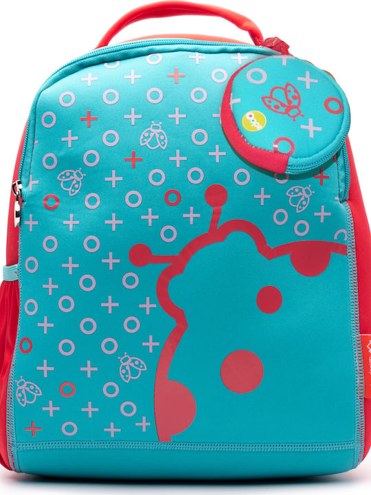 Oops All I Need XL Ladybug Ученическа Раница За Детска градина Тюркоазена