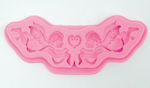 Mold Silicone Angels for Clay / Soap / Liquid Glass 14.8x4cm