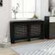 vidaXL Black Radiator Cover 152x19x81cm 288186