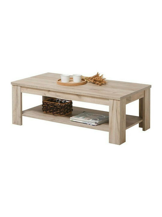 Oscar Rectangular Wooden Coffee Table Oak L120x...