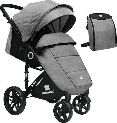 Kikka Boo Juno Adjustable Baby Stroller Suitable from 6+ Months Light Grey 31001030106