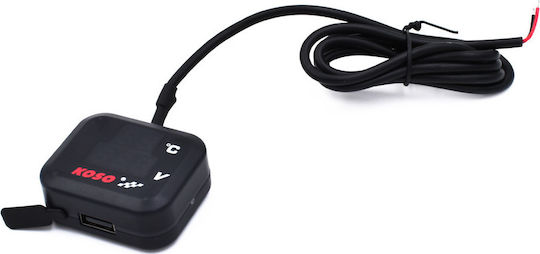 Koso D0203-S2 Ψηφιακό Βολτόμετρο / Θερμόμετρο Αυτοκινήτου