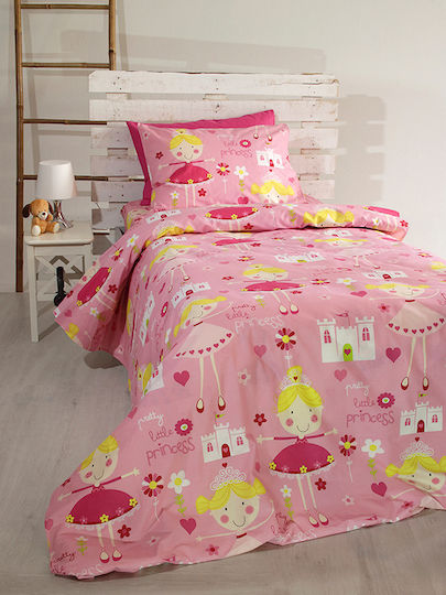 Sunshine Kids Double Duvet Cover Pink
