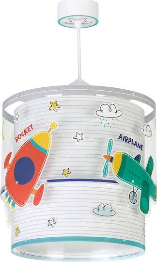 Ango Baby Travel Μονόφωτο Παιδικό Φωτιστικό Κρεμαστό από Πλαστικό 23W με Υποδοχή E27 White - Grey