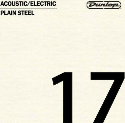 Dunlop Single Steel String for Acoustic Guitar / Electric Guitar Single Plain .017"