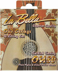 La Bella Set of Nylon Strings for Oud OU80 Turkish Tuning