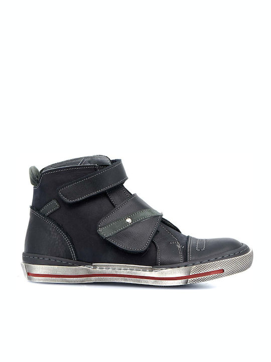 PRIMI PASSI KINDERSTIEFEL FÜR JUNGEN MIT SCHWARZEM LEDER