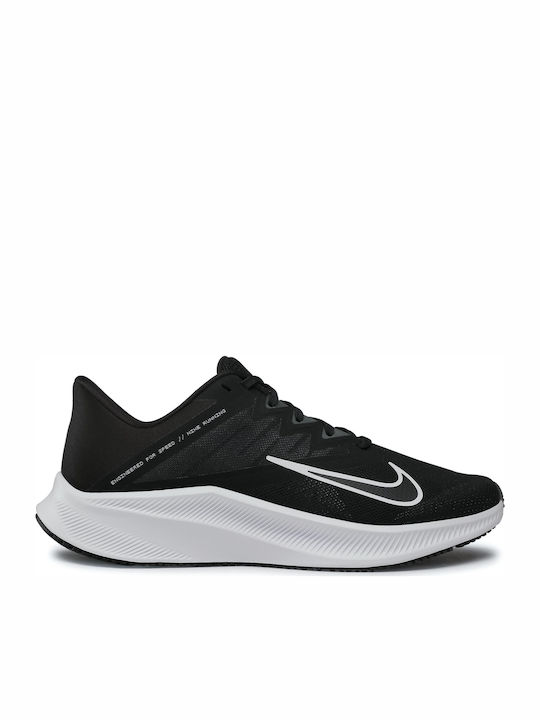 Nike Quest 3 Ανδρικά Αθλητικά Παπούτσια Running Black / White / Iron Grey