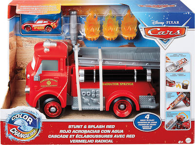 Mattel Stunt & Splash Red Set cu Camion Mașinuțe Disney pentru 4++ Ani GPH80