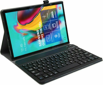 Smartcase Bluetooth Klappdeckel Synthetisches Leder mit Tastatur Englisch US Schwarz (Galaxy Tab S6 Lite 10.4) 194506