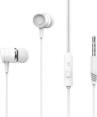 XO EP20 In-ear Handsfree with 3.5mm Connector White