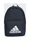 Adidas Classic Big Logo Men's Fabric Backpack Navy Blue 27.5lt