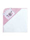 Kikka Boo Βρεφική Κάπα-Μπουρνούζι με Κουκούλα Sleepy Lama Pink 80x80εκ.