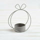 Set of Candle Holders Metal suitable for Tealights 6.5x6.5x12.5cm 24pcs