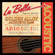 La Bella Set Corzi Pentru Bas Acustic Din Aliaj Auriu 80/20 Alamă 40 - 95 Extra Ușoare